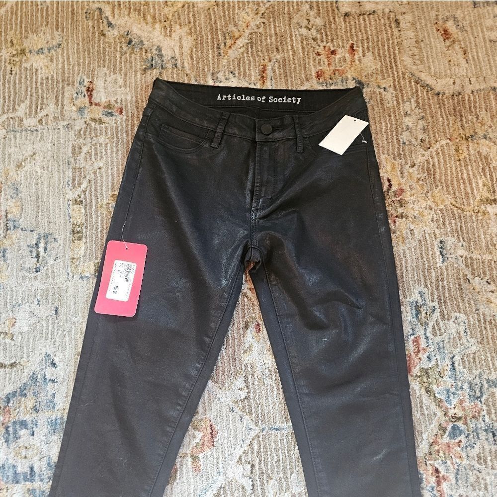 NWT Articles of Society coated jeans sz 25 with 30" inseam